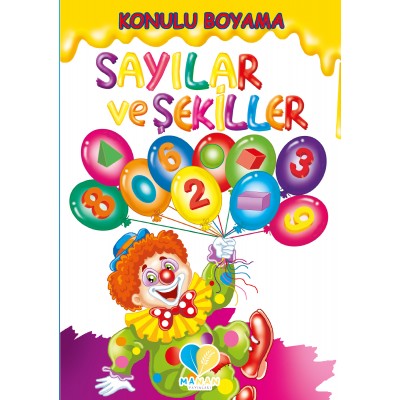 Konulu Boyama Kitabı / Sayılar ve Şekiller