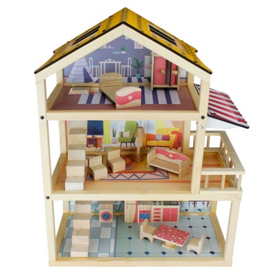 Doğal Ahşap Ağaç Oyun Evi EV17