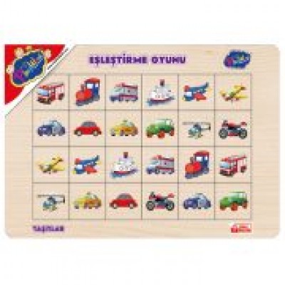 Ahşap Eğitici Eşleştirme Oyunu / Taşıtlar