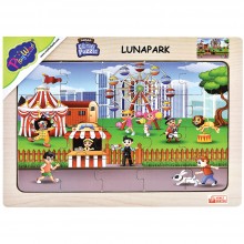 Ahşap Eğitici Puzzle / Lunapark