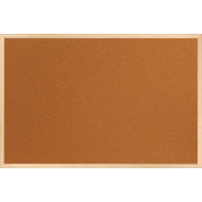 Ahşap Çerçeveli Mantar Pano / 90x120 cm