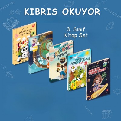 Kıbrıs Okuyor Kitap Seti - 3. Sınıf / 5 kitap