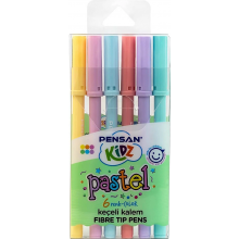 Pensan - Kidz Keçeli Kalem Pastel / 6 renk