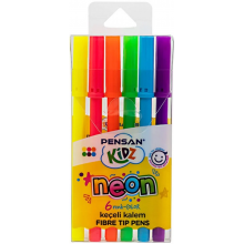 Pensan - Kidz Keçeli Kalem Neon / 6 renk