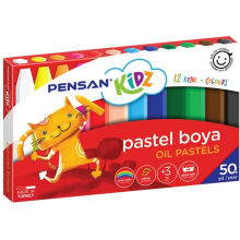 Pensan - Kidz Oil Karton Kutu Pastel Boya / 12'li