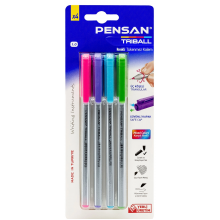Pensan - Tükenmez Kalem 1.0 mm Renkli / 4'lü