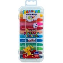 Pensan - Kidz Oil Pastel Boya Plastik Kutu / 12'li