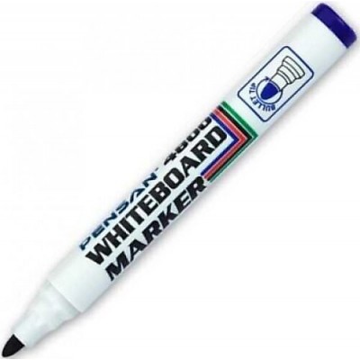 Pensan - Yuvarlak Uç Beyaz Tahta Kalemi / Mavi