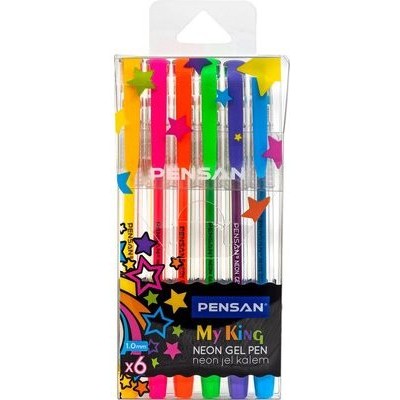 Pensan - My-King Neon Jel Kalem Seti / 6'lı