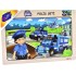 Ahşap Eğitici Puzzle / Polis Seti