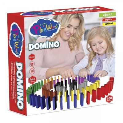 Ahşap Domino Oyunu / 100 Parça