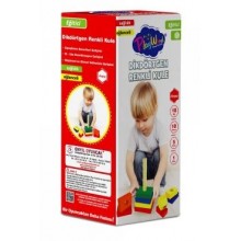 Kutuda Ahşap Dikdörtgen Renkli Kule