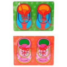 Ahşap Eğitici Puzzle / Ayakkabı Bağlama