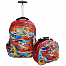 Arabalar - Çekçekli Takım Okul Çantası