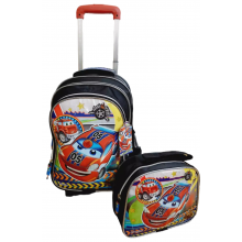 Arabalar - Simli Çekçekli Takım Okul Çantası