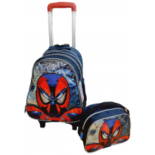 Spiderman - Simli Çekçekli Takım Okul Çantası