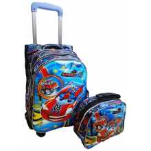 3D Arabalar - Çekçekli Takım Okul Çantası