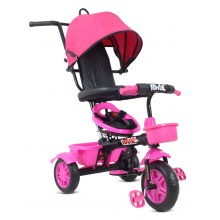 Ebeveyn Kontrollü Tenteli 3 Tekerlekli Bisiklet - Pembe