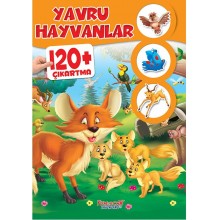 Çıkartma Kitabı / Yavru Hayvanlar 120+ Çıkartma
