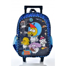 Kral Şakir Lacivert Çekçekli Okul Çantası