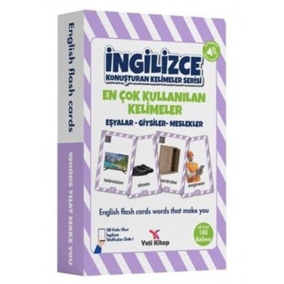 İngilizce Konuşturan Kelime Kartları / Eşyalar - Giysiler - Meslekler