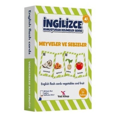 İngilizce Konuşturan Kelime Kartları / Meyveler ve Sebzeler