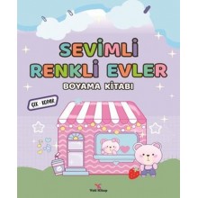 Sevimli Renkli Evler Boyama Kitabı