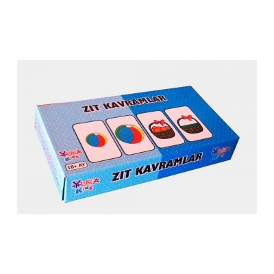 Zıt Kavramlar Eğitim Kartları