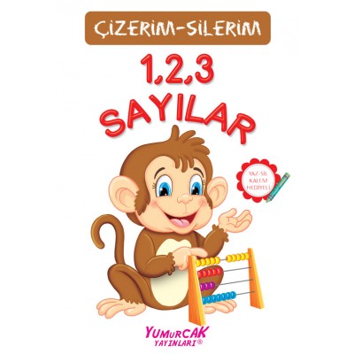 Çizerim Silerim 123 Sayılar / Çizgi Kitabı