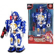 Pilli Işıklı Sesli Süper Savaşçı Robot 