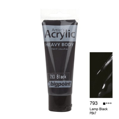 Akrilik Boya 75 ml Lamp Black 793