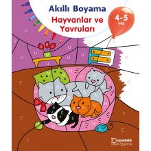 Akıllı Boyama Hayvanlar Ve Yavruları 4-5 Yaş