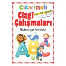 Çıkartmalı Çizgi Çalışmaları - Harfler