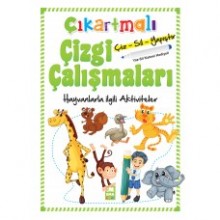 Çıkartmalı Çizgi Çalışmaları - Hayvanlar