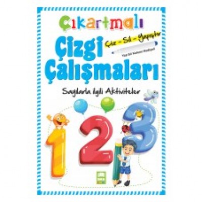 Çıkartmalı Çizgi Çalışmaları - Sayılar