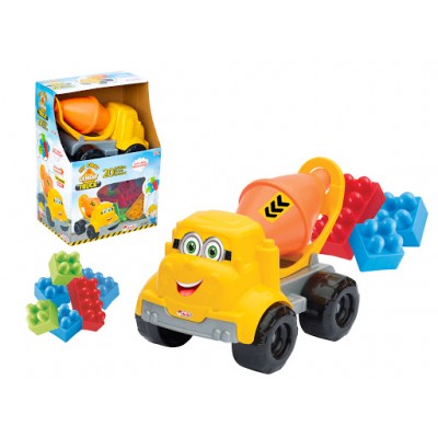 Kutulu Küçük Çimento Kamyonu Bloklu 20 Parça