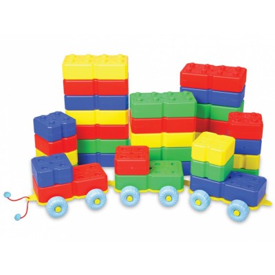 Plastik Arabalı Tuğla 40 Parça