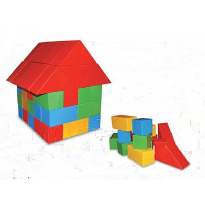 Plastik Eğitici Bloklar 60 Parça
