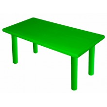 Dikdörtgen Plastik Masa Yeşil 60x120 cm