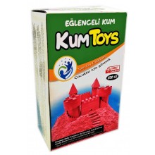 Eğlenceli Kinetik Kum 500 gr - Kırmızı