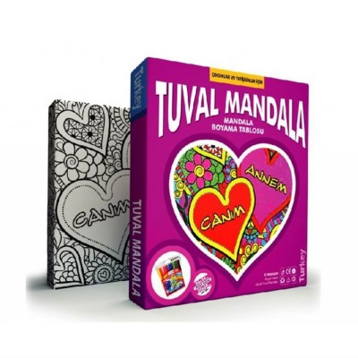 Anneler Gününe Özel Kumtoys Tuval Mandala 30 x 30 cm