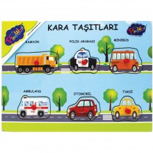 Ahşap Tutmalı Kara ve Hava Taşıtları Puzzle