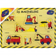 Ahşap Tutmalı İş Makineleri Puzzle