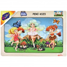 Ahşap Eğitici Puzzle / Peri Kızı