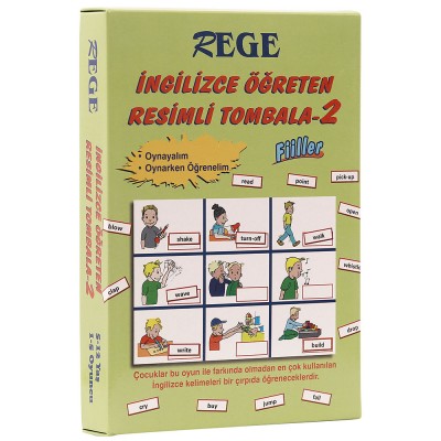 İngilizce Öğreten Resimli Tombala - 2 