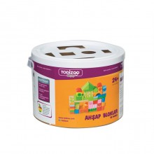 Renkli Ahşap Bloklar 50 Parça