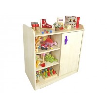 Tek Kapaklı Ve Açık Raflı Dolap