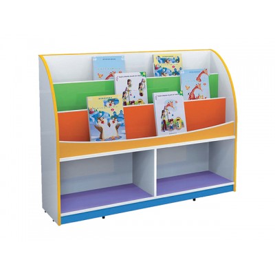 Ahşap Renkli Kitaplık