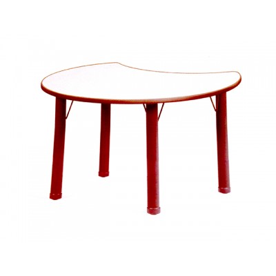 Ahşap Anaokulu Masası Kırmızı Doki