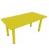 Dikdörtgen Ahşap Masa Sarı